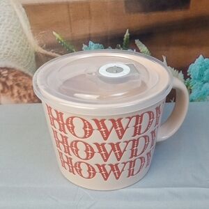 🚜 Howdy Repeat Print Souper Mug with Lid
